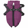 Vidaxl hondenjas met harnas paars xl fleece en polyester