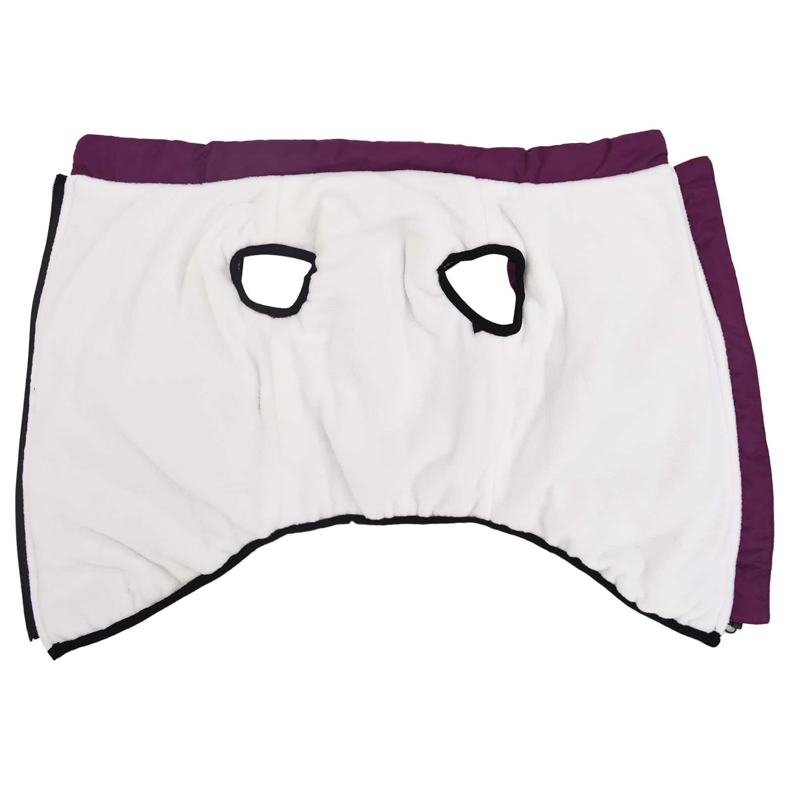 Vidaxl hondenjas met harnas paars 4xl fleece en polyester