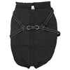 Vidaxl hondenjas met harnas zwart 4xl fleece en polyester