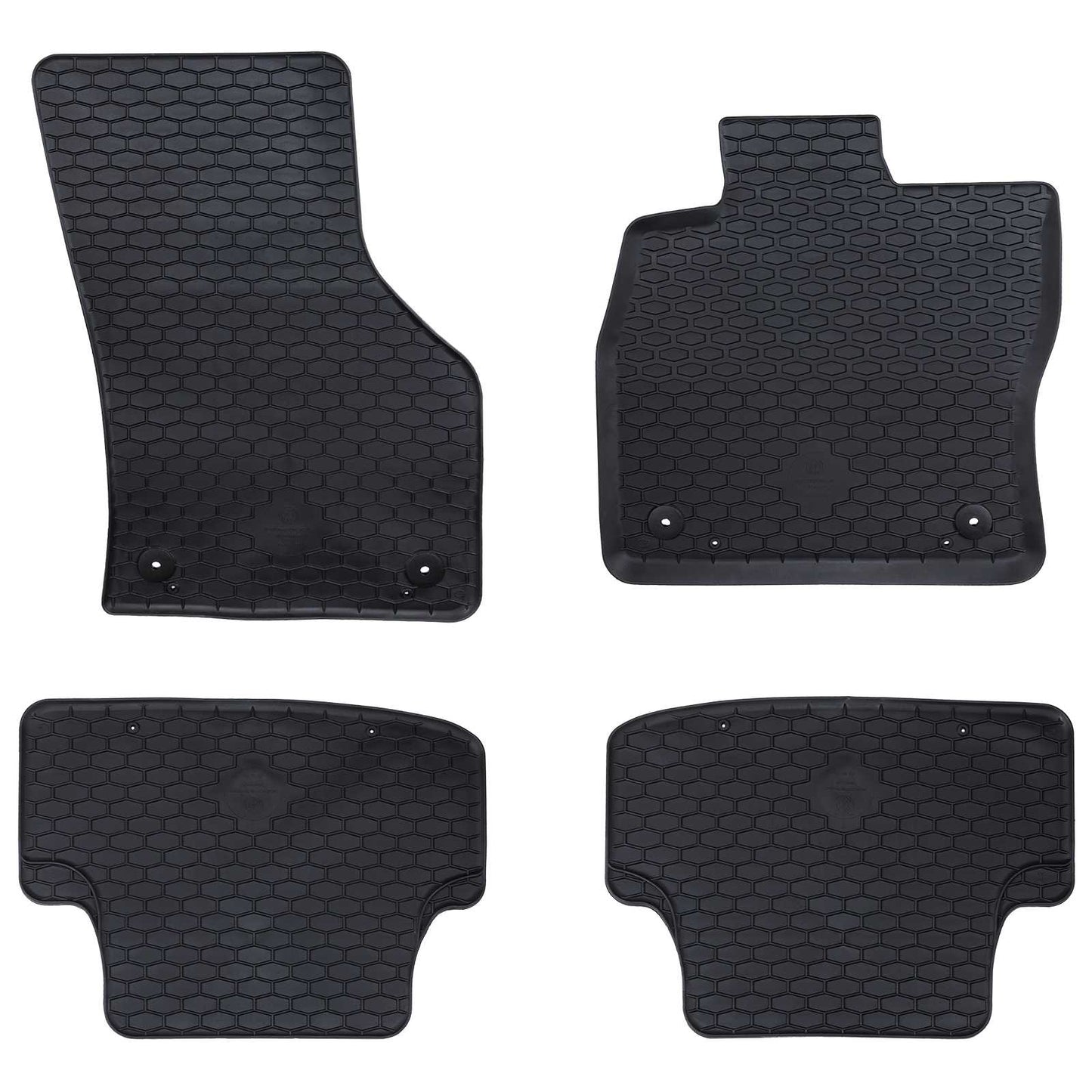 Tappetini per auto VidaXL 4 pezzi neri adatti per Audi A3 2012-2020 in gomma
