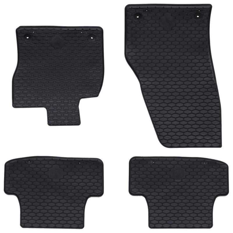 Tappetini per auto Vidaxl 4 pezzi neri VW T-ROC TPE