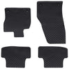 Tappetini per auto Vidaxl 4 pezzi neri VW T-ROC TPE