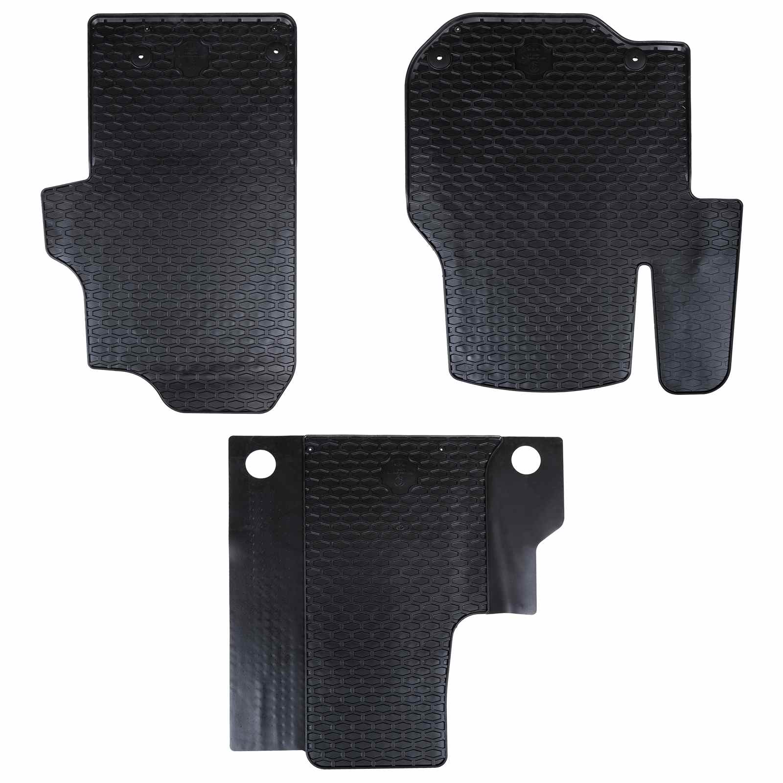 Tappetini per auto VidaXL 3 pezzi neri VW Crafter, TGE TPE