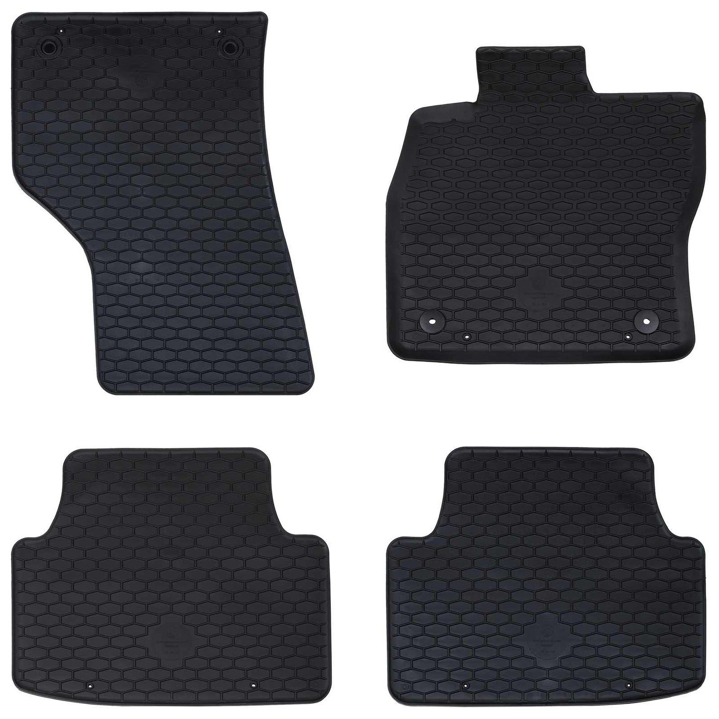 Tappetini auto Vidaxl 4 pezzi nero sedile Leon TPE