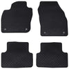 Tappetini per auto VidaXL 4 pezzi neri VW T-Cross TPE