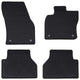Tappetini per auto VidaXL 4 pezzi in TPE nero