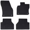 Vidaxl autobodemmat 4 pcs zwart tpe