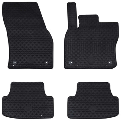 Vidaxl autobodemmat 4 pcs zwart zitting ateca , škoda karoq tpe