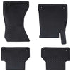 VidaXL alfombrillas para coche 4 unidades negras adecuadas para Audi A4 B9, A5 B9 TPE