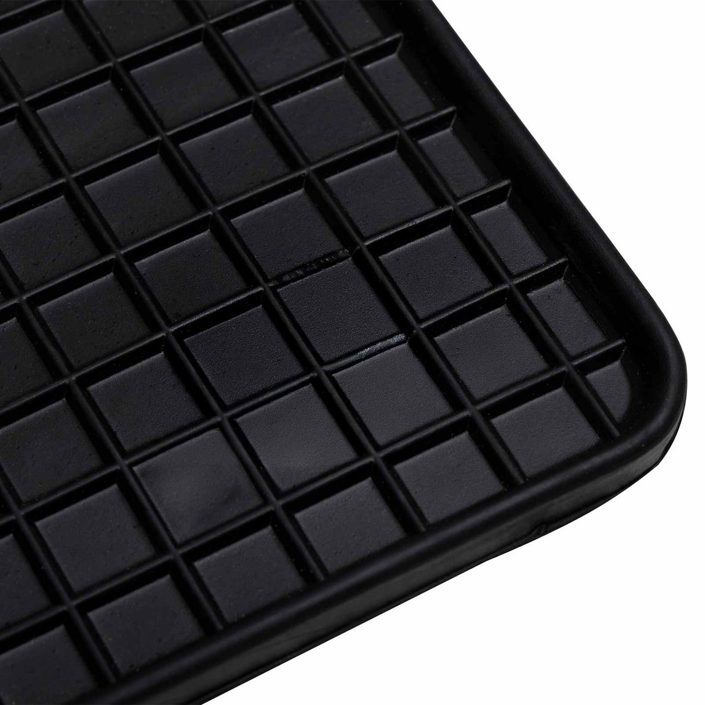 Vidaxl autobodemmat zwart rubber