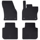 Tappetini per auto VidaXL 4 pezzi in TPE nero