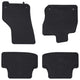 Tappetini per auto VidaXL 4 pezzi in gomma nera VW Golf VIII MHEV