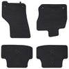 VidaXL alfombrillas para coche 4 uds negro VW Golf VIII MHEV goma