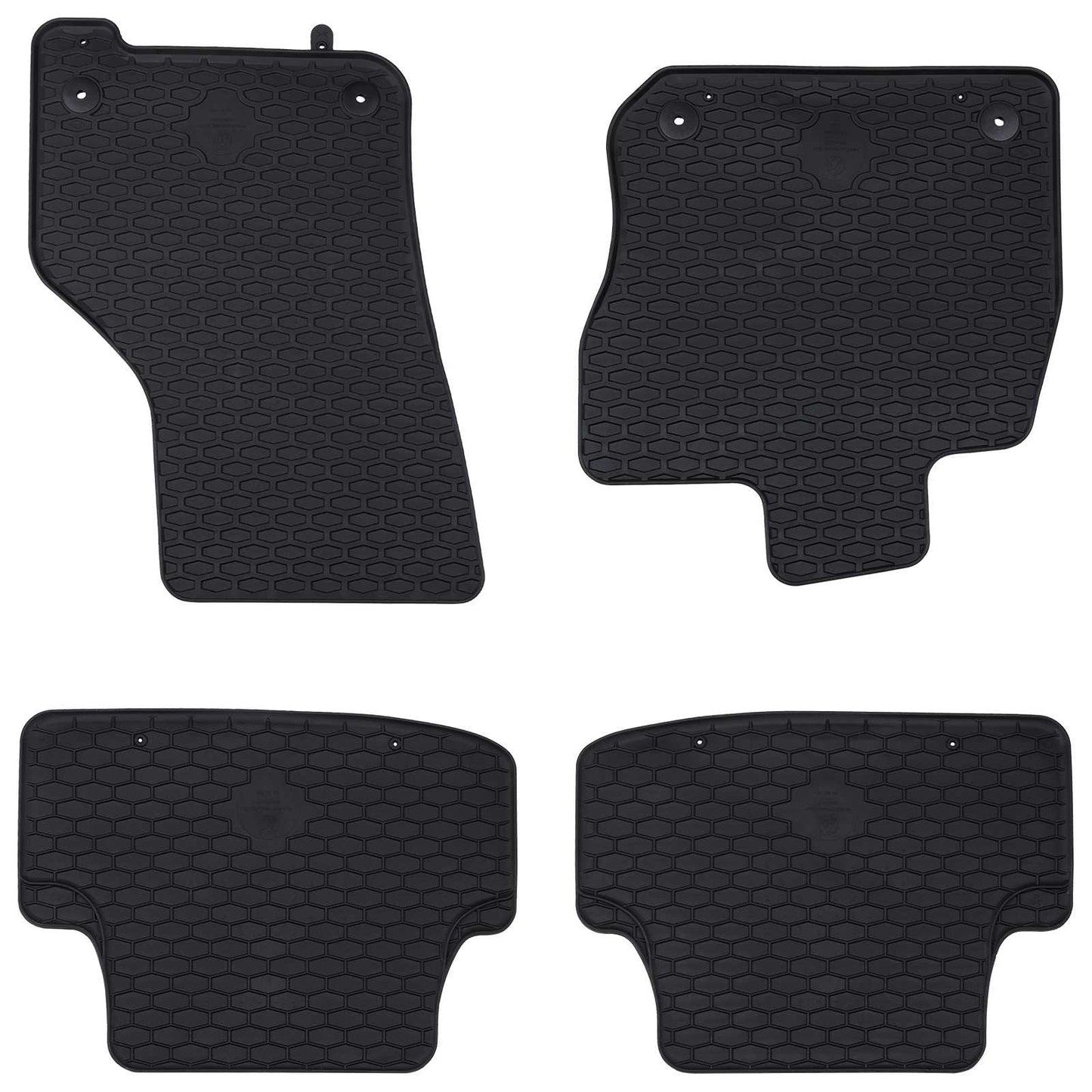 VidaXL alfombrillas para coche 4 uds negro VW Golf VIII MHEV goma