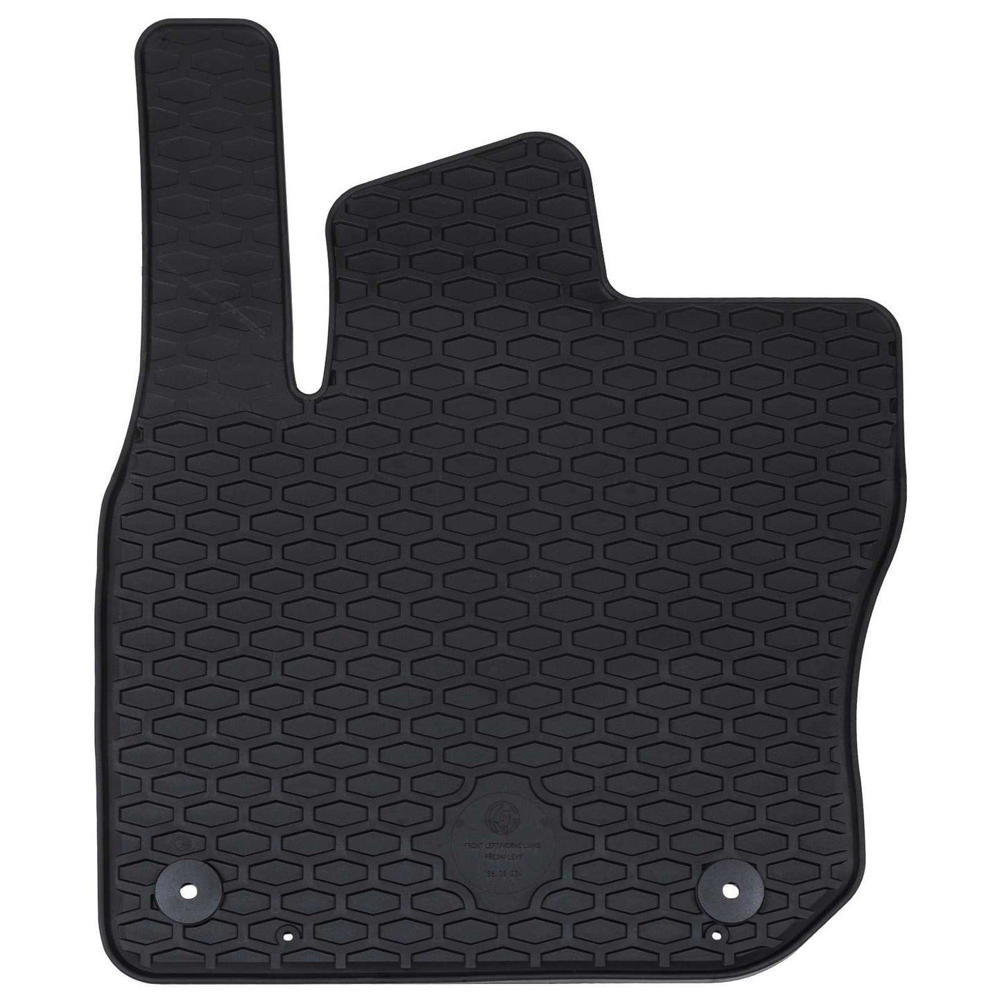 Tappetini auto Vidaxl 4 pezzi in gomma nera VW Tiguan Tdi