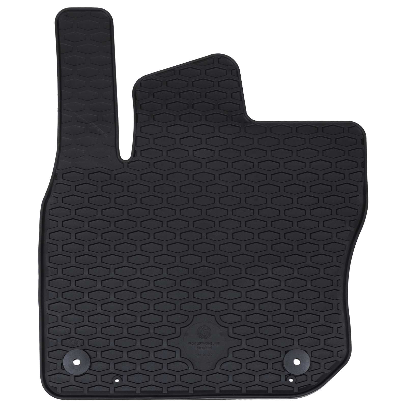 Tappetini auto Vidaxl 4 pezzi in gomma nera VW Tiguan Tdi
