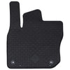 Vidaxl autobodemmat 4 pcs zwart vw tiguan tdi rubber