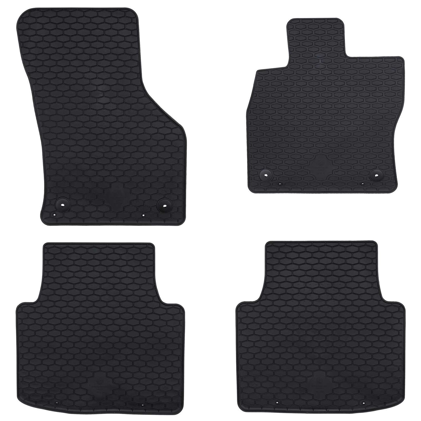 Alfombrillas de coche Vidaxl 4 piezas negro škoda superb iii iv goma