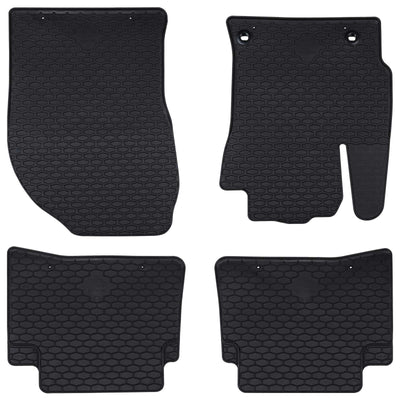 Vidaxl autobodemmat 4 pcs zwart rubber