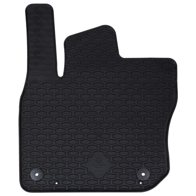 Vidaxl autobodemmat 4 pcs zwart škoda kodiaq tdi rubber