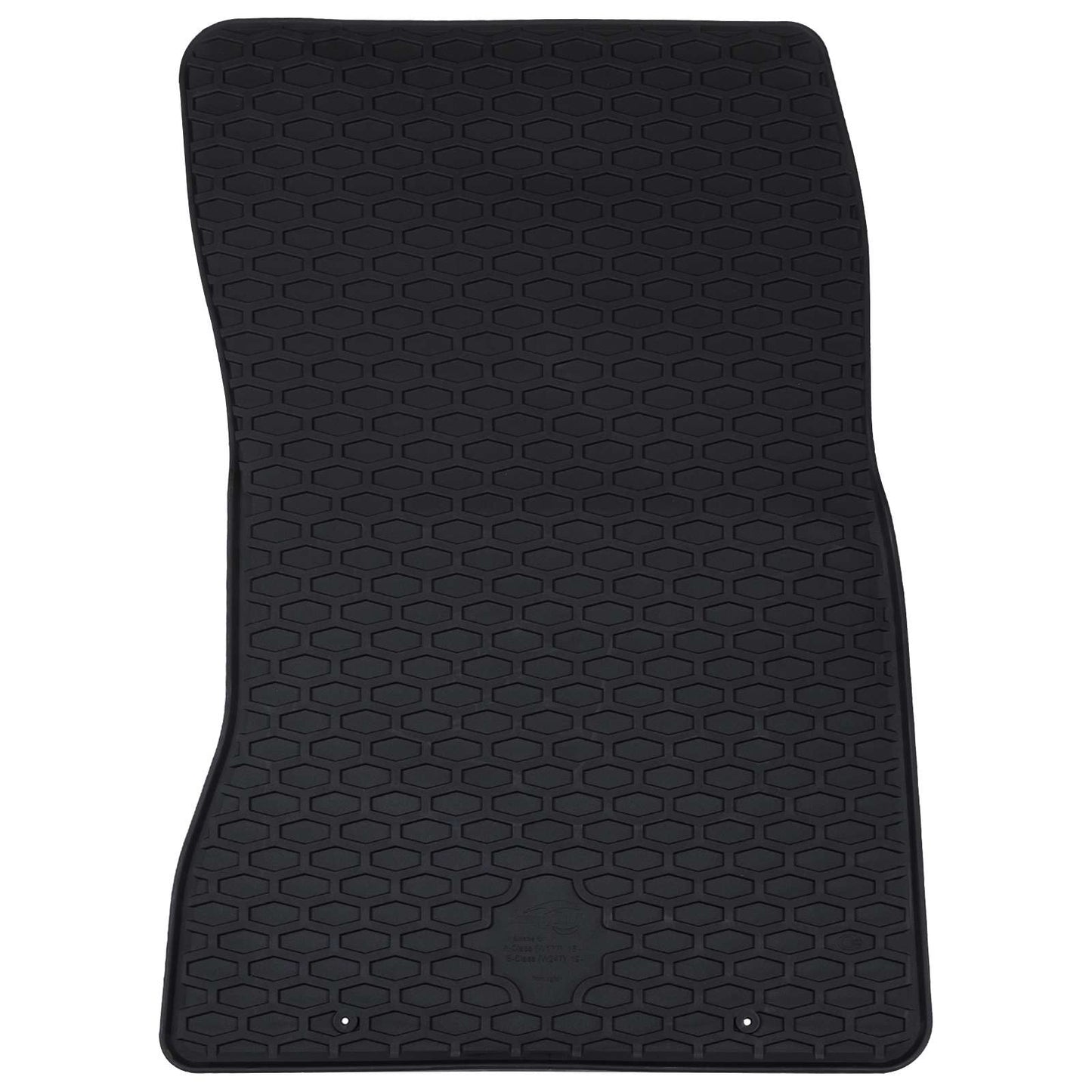 Vidaxl autobodemmat 4 pcs zwart rubber