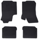 Vidaxl autobodemmat 4 pcs zwart škoda octavia i 97-04 rubber