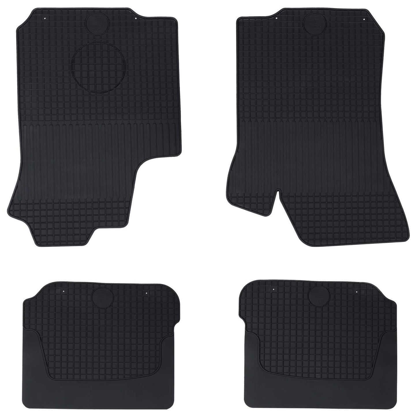 Vidaxxl alfombrillas para coche 4 piezas negro škoda octavia i 97-04 goma
