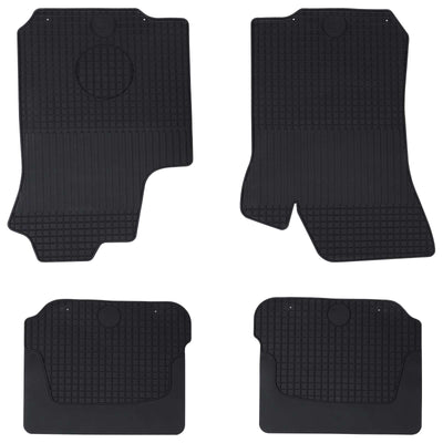 Vidaxl autobodemmat 4 pcs zwart škoda octavia i 97-04 rubber