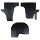 Tappetini per auto VidaXL 3 pezzi neri VW T5, T6, per gomma Multivan