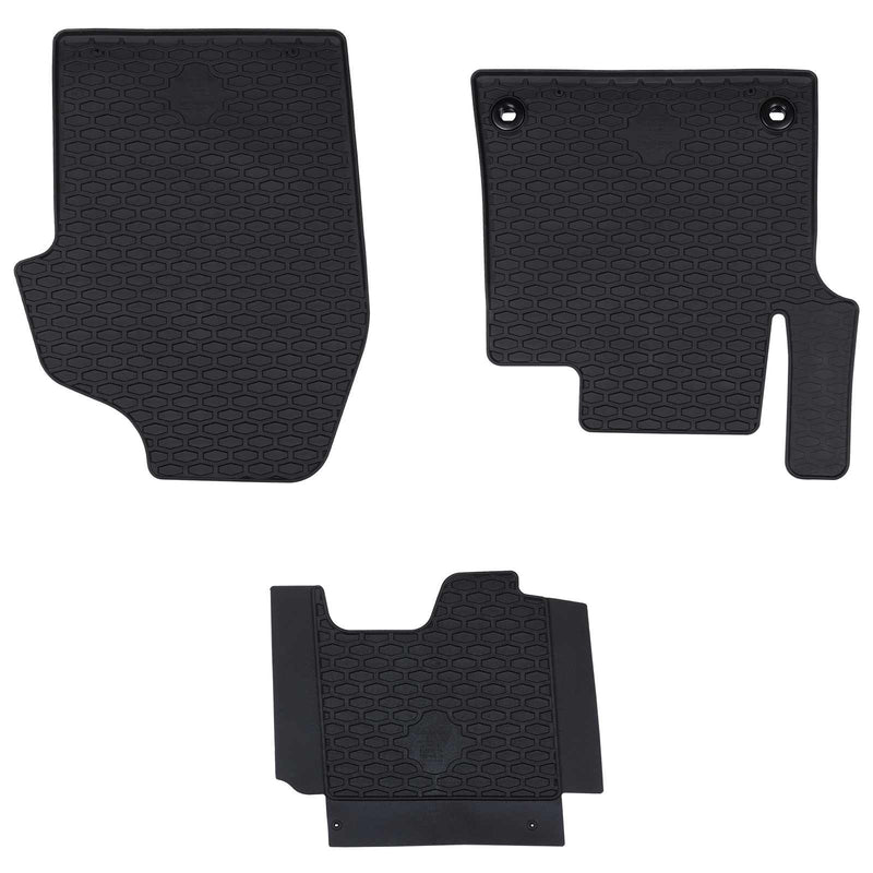 Tappetini per auto VidaXL 3 pezzi in TPE nero