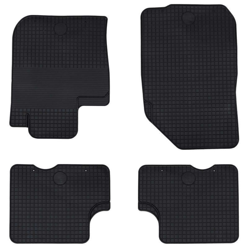 Tappetini per auto VidaXL 4 pezzi in TPE nero