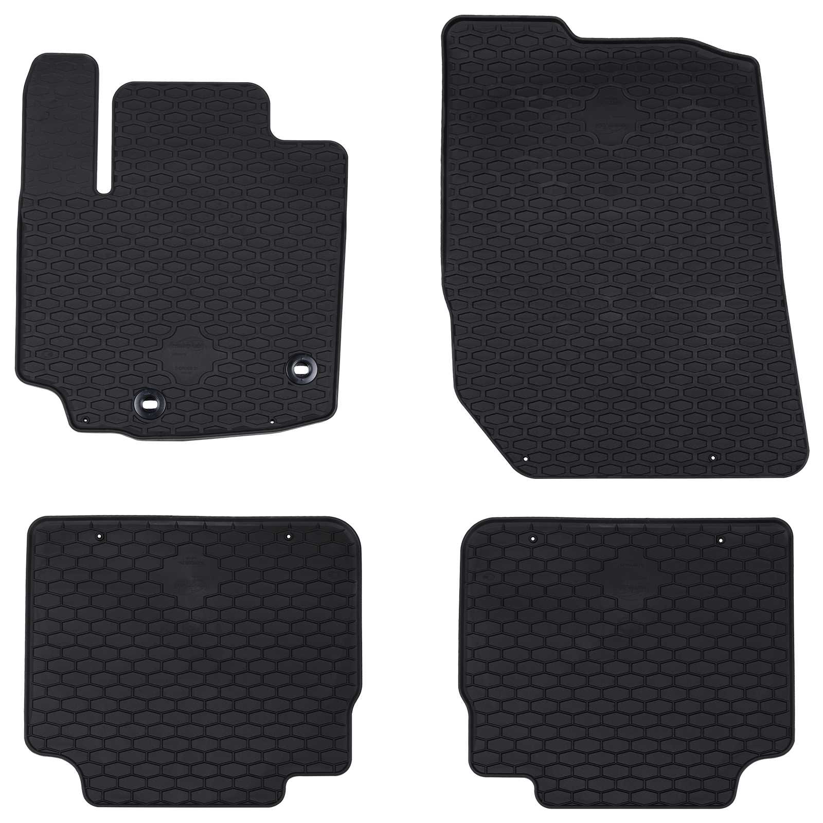 Tappetini per auto VidaXL 4 pezzi neri adatti per Suzuki S-Cross TPE
