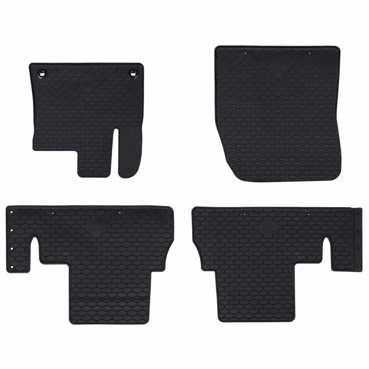 Tappetini per auto VidaXL 4 pezzi in TPE nero