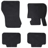Vidaxl autobodemmat 4 pcs zwart tpe
