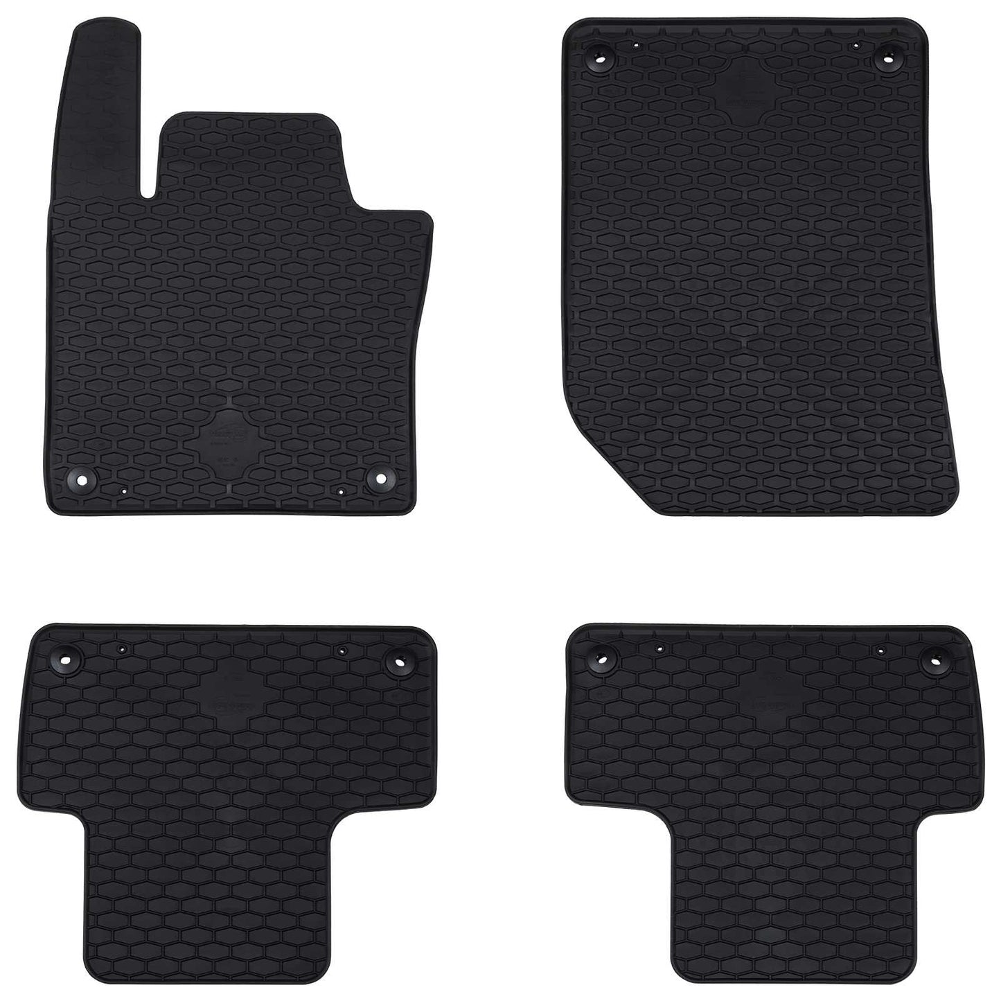 VidaXL alfombrillas para coche 4 piezas negras adecuadas para Volvo XC60 TPE