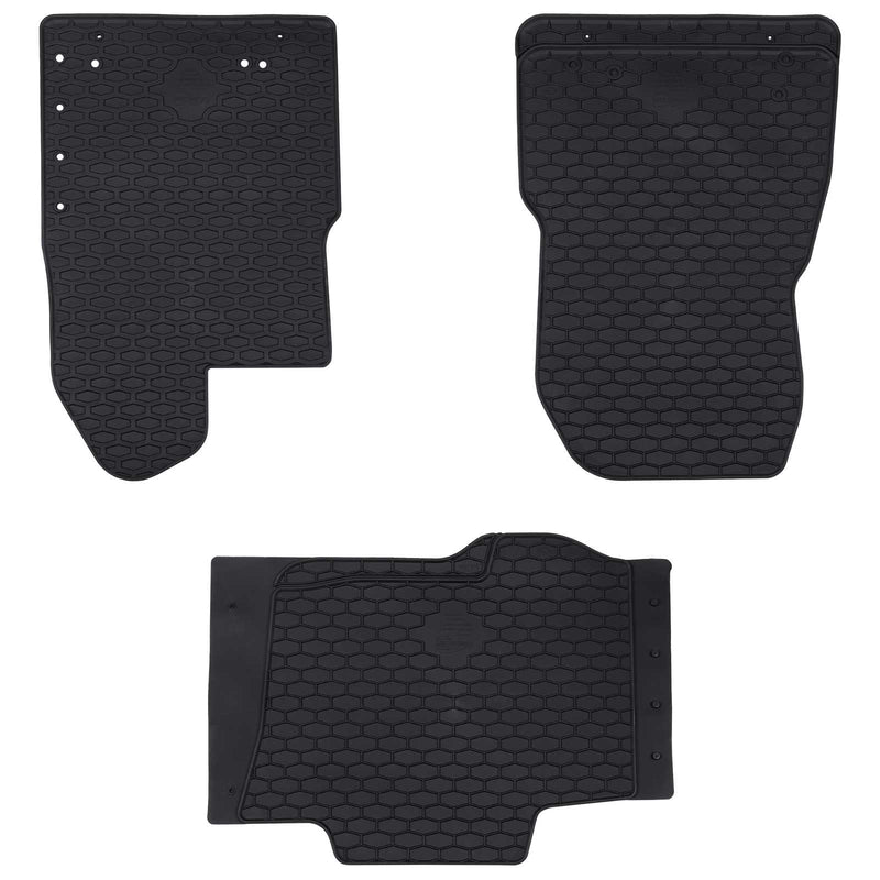 Alfombrillas para coche VidaXL 3 uds TPE negro