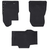 Tappetini per auto VidaXL 3 pezzi in TPE nero