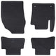 VidaXL alfombrillas para coche 4 unidades negras adecuadas para Toyota C-HR Hybrid TPE