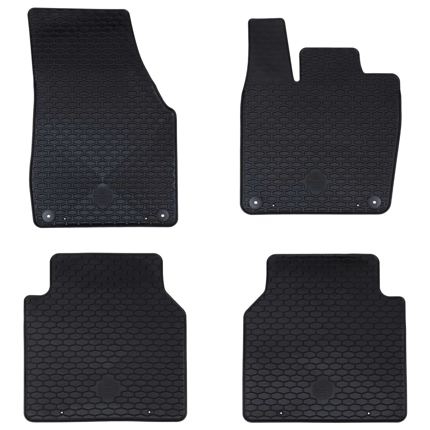 VidaXL alfombrillas para coche 4 piezas negras adecuadas para VW ID.7 TPE