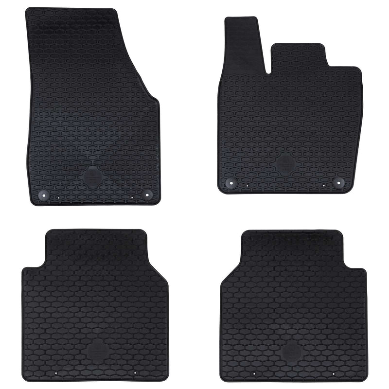 Tappetini per auto VidaXL 4 pezzi neri adatti per VW ID.7 TPE