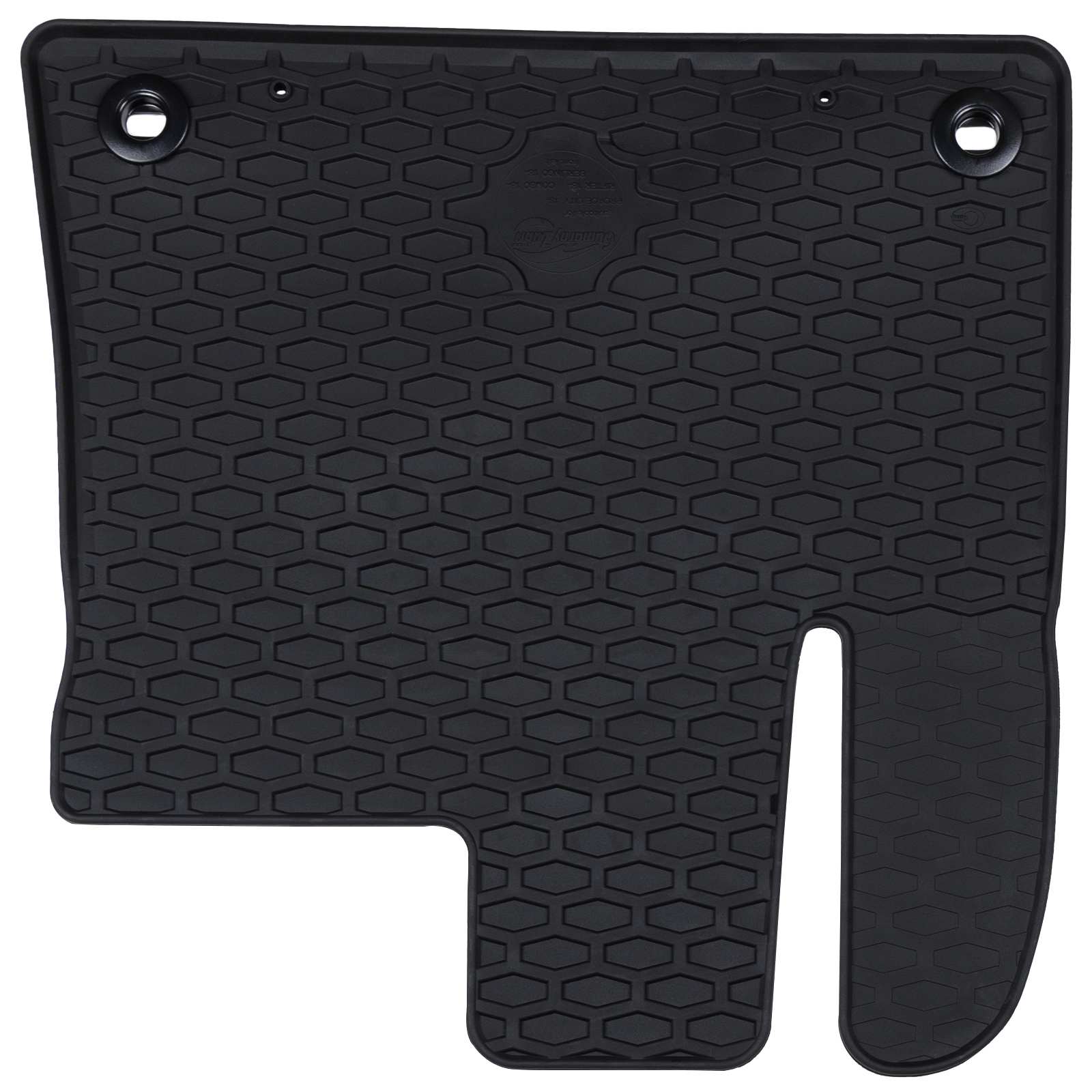 Tappetini per auto VidaXL 2 pezzi in TPE nero
