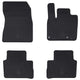 Vidaxxl alfombrillas para coche 4 piezas negras adecuadas para Nissan Qashqai TPE