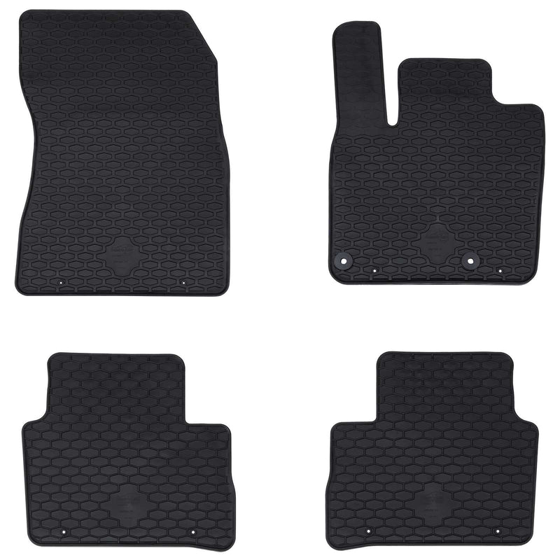 Tappetini per auto Vidaxxl 4 pezzi neri adatti per Nissan Qashqai TPE