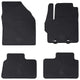 VidaXL alfombrillas para el suelo del coche 4 piezas negras adecuadas para Toyota Aygo X TPE