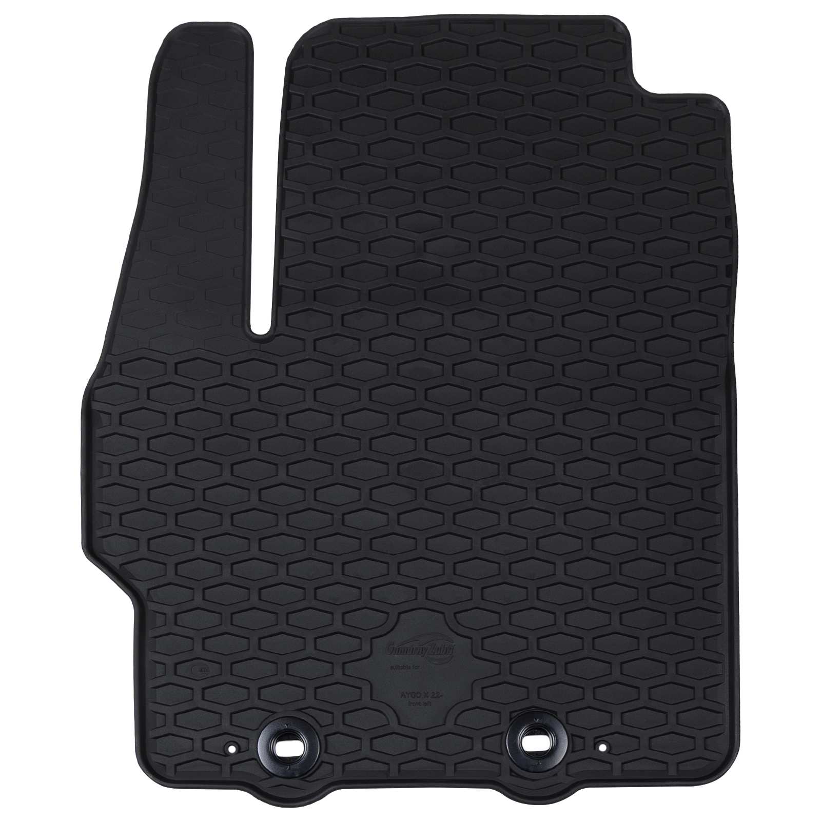 Tappetini per auto VidaXL 4 pezzi neri adatti per Toyota Aygo X TPE