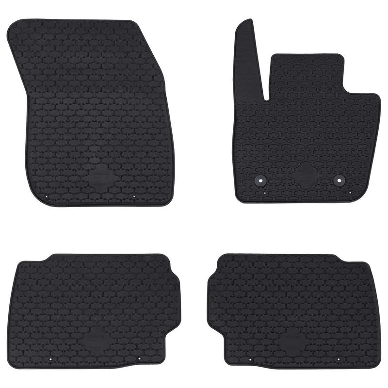 Tappetini per auto VidaXL 4 pezzi neri adatti per Ford Mondeo TPE