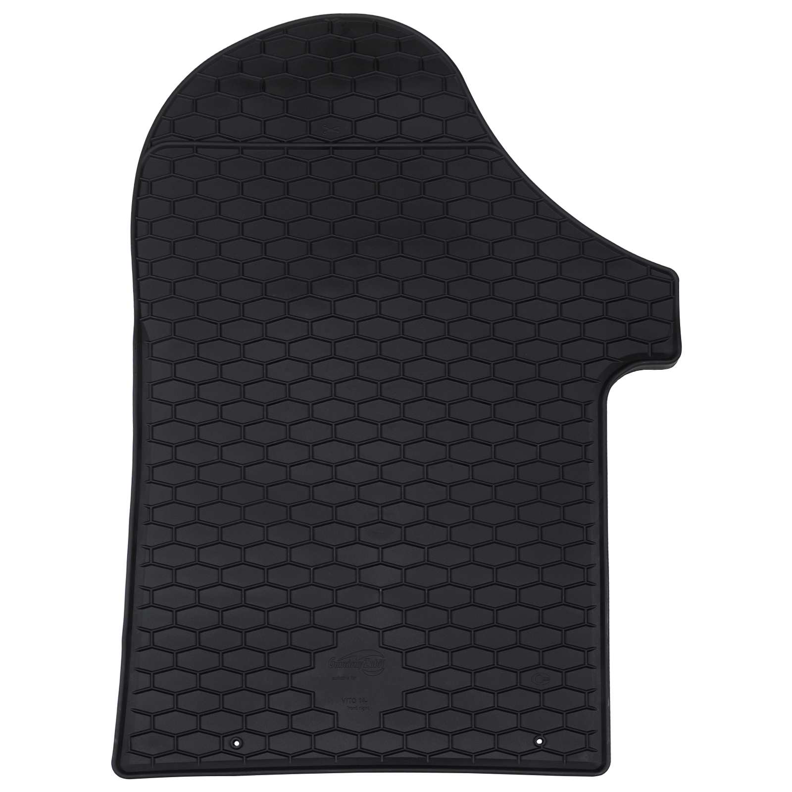 Tappetini per auto VidaXL 2 pezzi in TPE nero