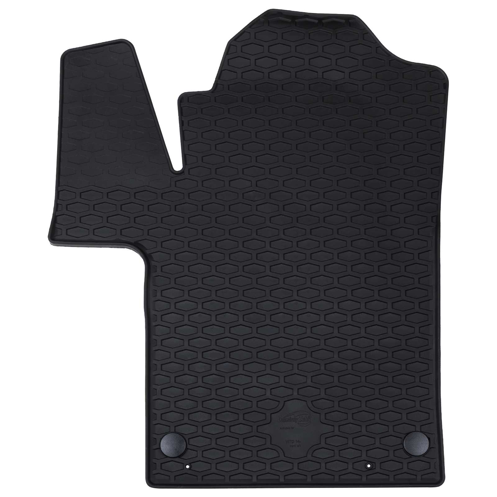 Tappetini per auto VidaXL 2 pezzi in TPE nero