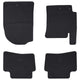 Vidaxl alfombrillas para coche 4 piezas negras adecuadas para Kia Rio, Stonic TPE