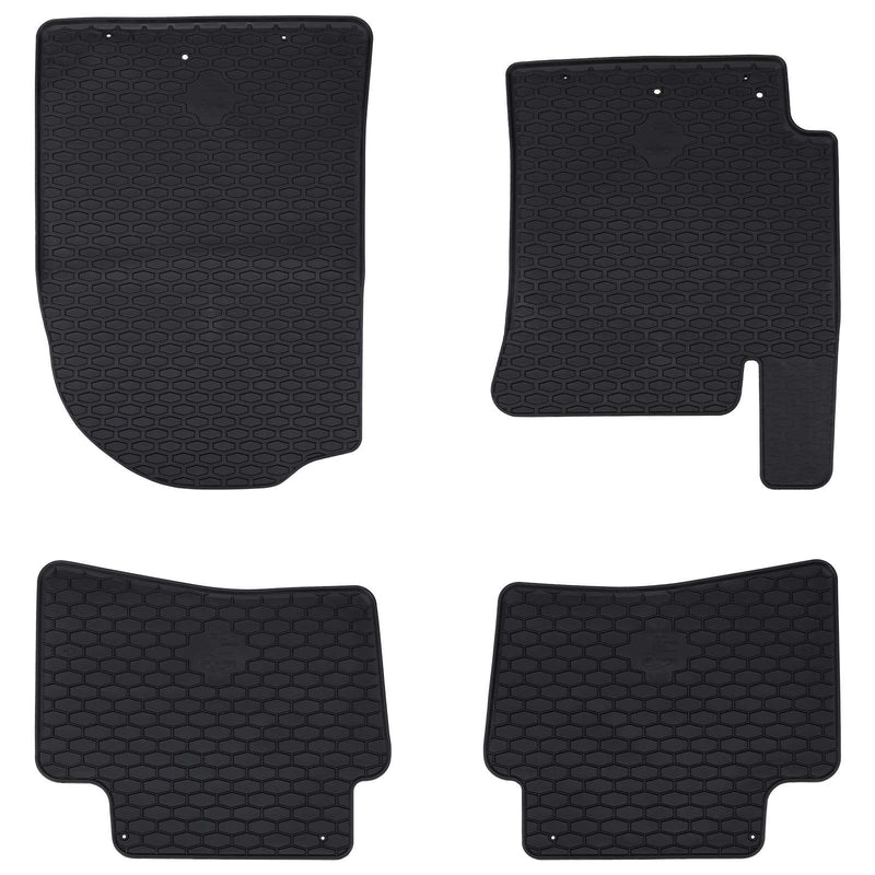 Tappetini per auto Vidaxl 4 pezzi neri adatti per Kia Rio, Stonic TPE